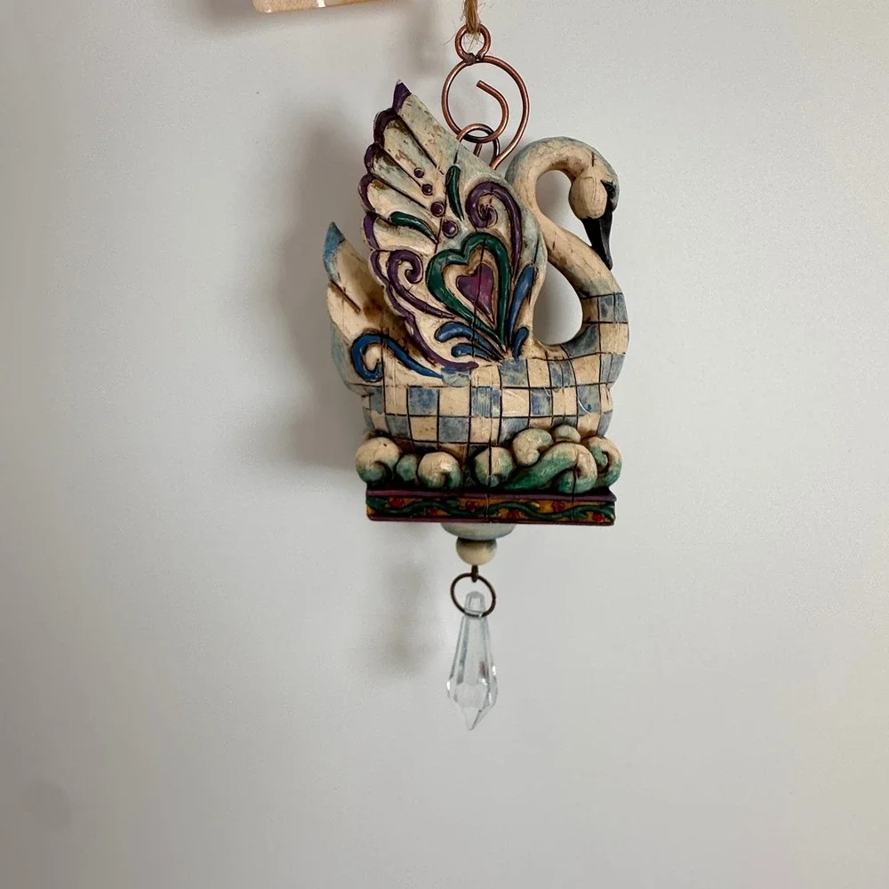 7 Swans Swimming Jim Shore Heartwood Creek 12 Days of Christmas Ornament 2005